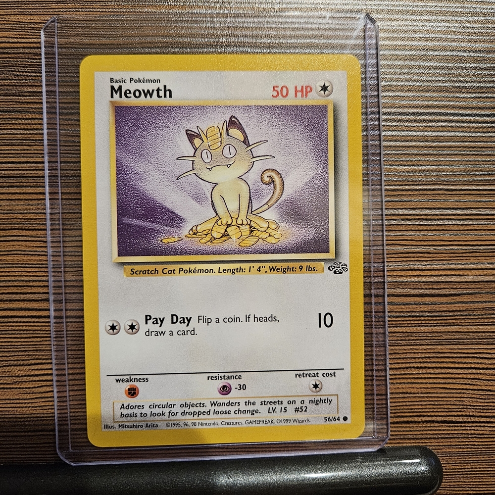 Pokemon Meowth 56/64 Jungle Card